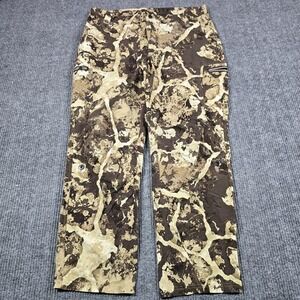 First Lite Pants Mens 40x33 Brown Camo Guide Lite Cargo Hunting Stretch Outdoor